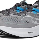 Saucony Men's Ride 15 Running Shoe, Alloy/Topaz, 10