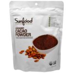 SunFood Cacao Powder Chocolate Energy-Boosting, 8 Oz