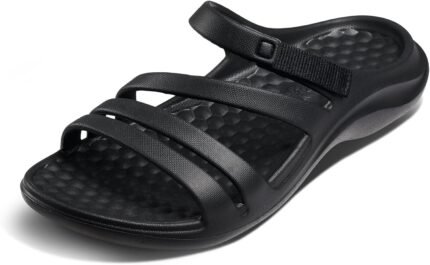 Joybees Women's Lakeshore Sandal, Solid Black, 9
