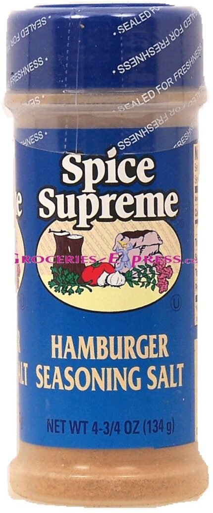 Spice Supreme Hamburger Seasoning Salt, 4 3/4 Oz