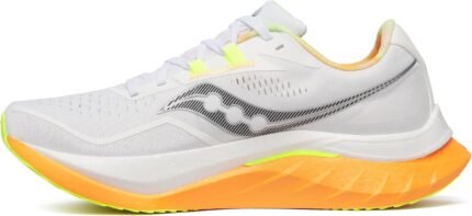 Saucony Men's Endorphin Speed 4, White/Peel, 11