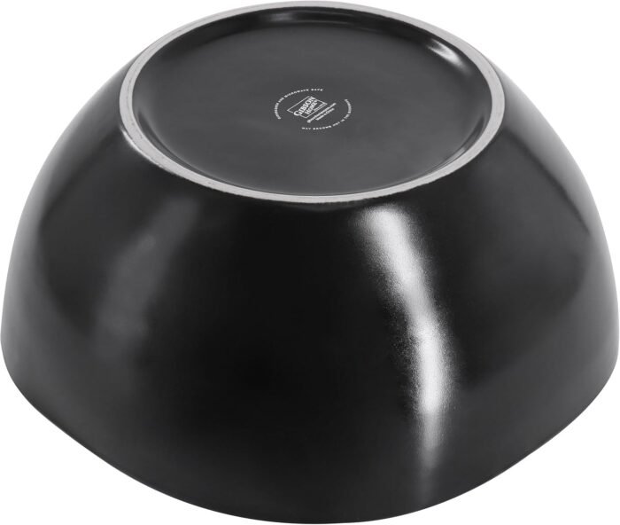 gibson home cafe stoneware serving bowl red 10.3 in