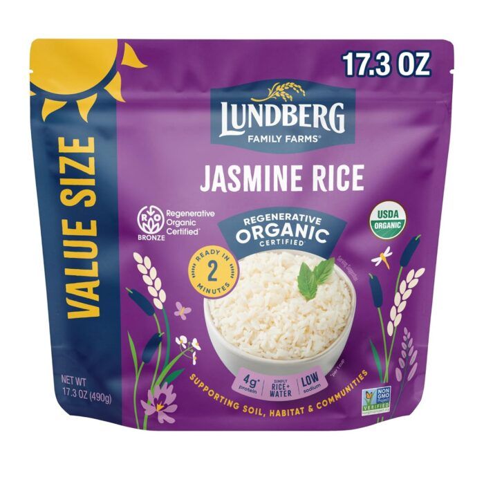 Lundberg Organic Jasmine Rice Value Size, 17.3 Oz - Image 1