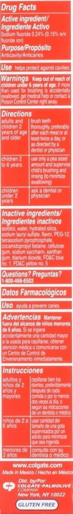 colgate travel size toothpaste triple action 2.5 oz