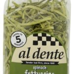 ai dente spinach fettuccine noodles pack