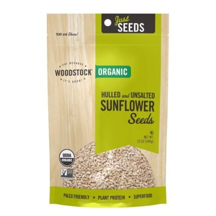 Woodstock Hulled And Unsalted Sunflower Seeds, 12 Oz