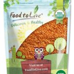Food to Live Organic Red Split Lentils, 1 lb