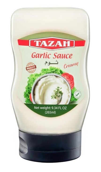 Tazah Lebanese Garlic Sauce, 9.34 Fl Oz