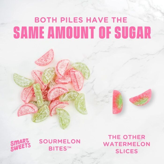 smart sweets candy gummy sour melon 1.8 oz