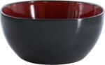gibson home cafe stoneware serving bowl red 10.3 in