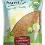 Food to Live Organic Flax Seeds Golden Whole, 8 lbs