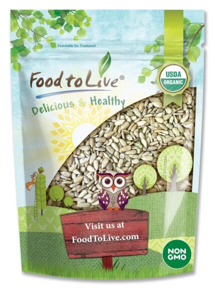 Food to Live Organic Sprouted Sunflower Seeds, 1 lb