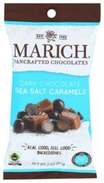 MARICH Dark Chocolate Sea Salt Caramels, 2 Oz