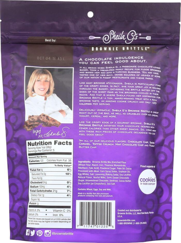 Brownie Brittle Dark Chocolate Sea Salt, 5 Oz - Image 4