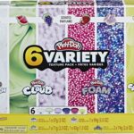 Play-Doh Slime, Crystal Crunch, Super Cloud, and Foam