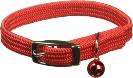 omnipet cat safety collar with bell red 10