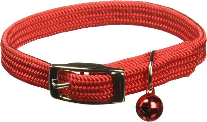 omnipet cat safety collar with bell red 10