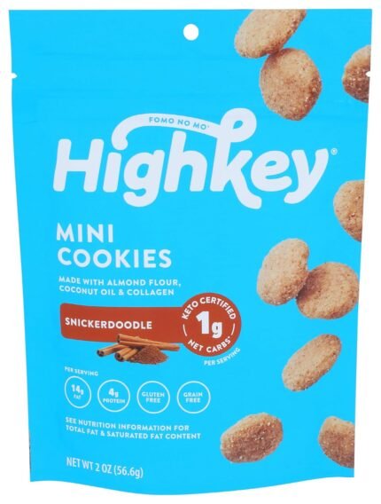 Highkey Mini Cookies Snickerdoodle, 2 Oz