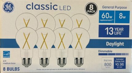 GE Classic Led Daylight, 60 Watts, 8 Bulbs