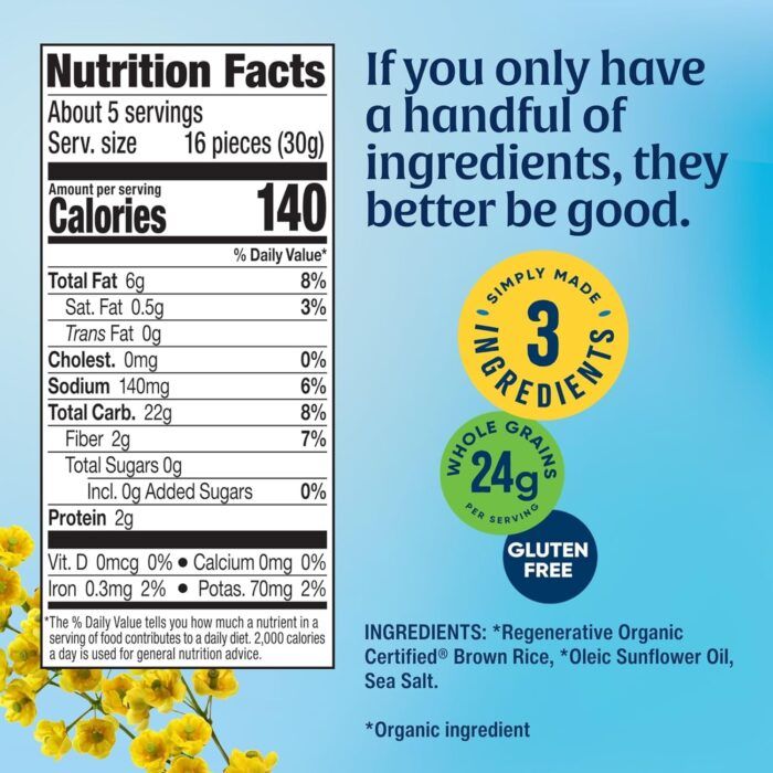 Lundberg Organic Rice Cake Minis Sea Salt, 5 Oz - Image 6