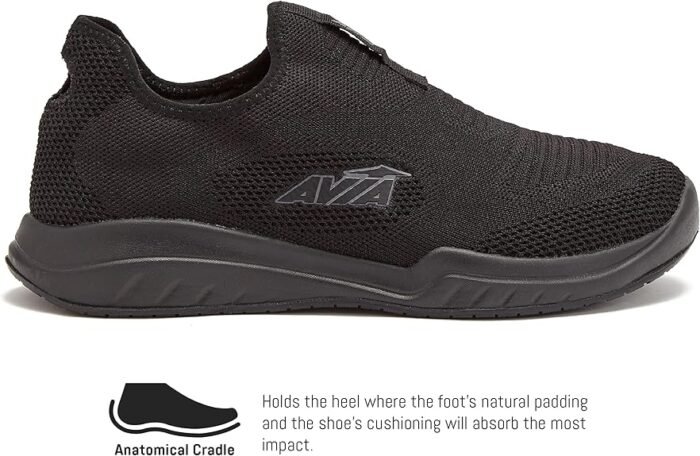avia avi breeze slip on shoes for men black dark grey 9