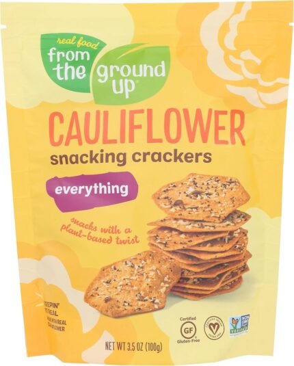 From The Ground Up Cauliflower Crackers, 3.5 Oz
