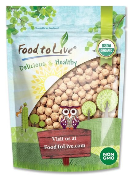 Food to Live Organic Garbanzo Beans Dry, 1 lb