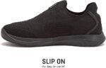 avia avi breeze slip on shoes for men black dark grey 9