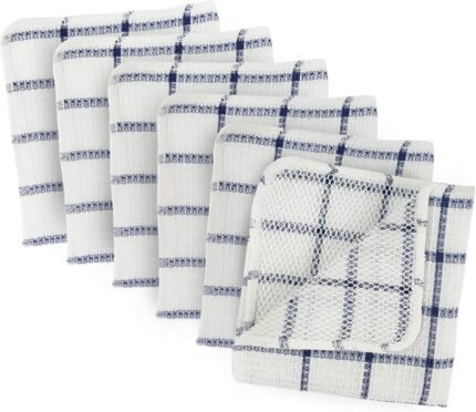 dll scrubber dishcloths windowpane set 12 x 12 6 ct