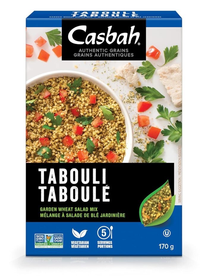 casbah authentic grains tabouli wheat salad mix 170g
