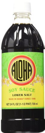 Aloha Soy Sauce Lower Salt, 24 Fl Oz