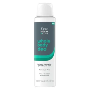 dove men care whole body spray aloe bamboo 4oz