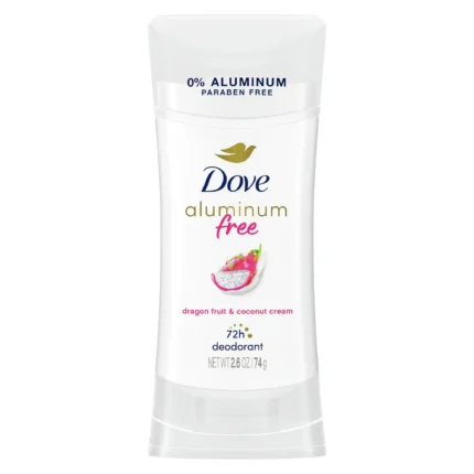 dove aluminum free deodorant stick dragon fruit & coconut cream 2.6 oz