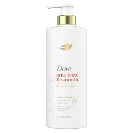 dove conditioner anti frizz smooth 18 oz with pump