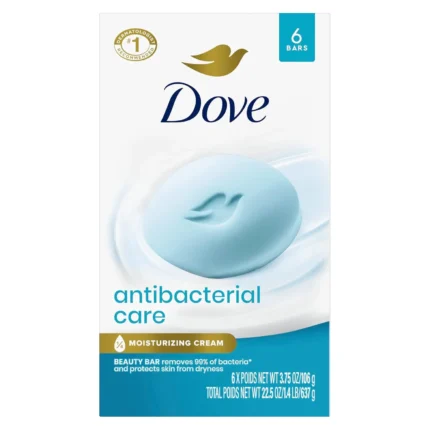Dove Antibacterial Care Beauty Bar 3.75 oz 6-Pack