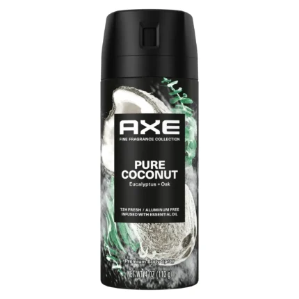 AXE Body Spray Pure Coconut 4 oz