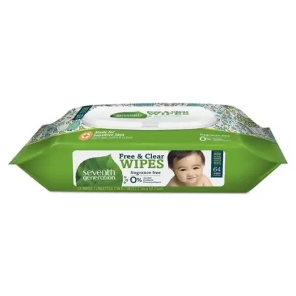 seventh generation baby wipes free & clear 64 count