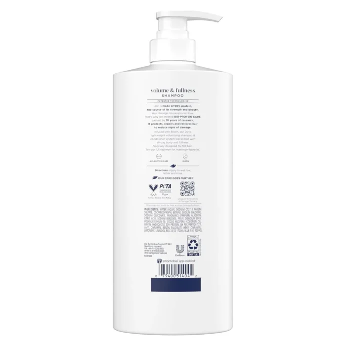 dove shampoo volume fullness 28 oz with pump