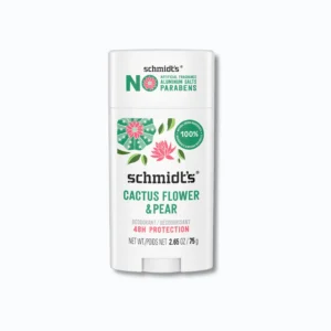 schmidts deodorant cactus flower & pear 2.65 oz