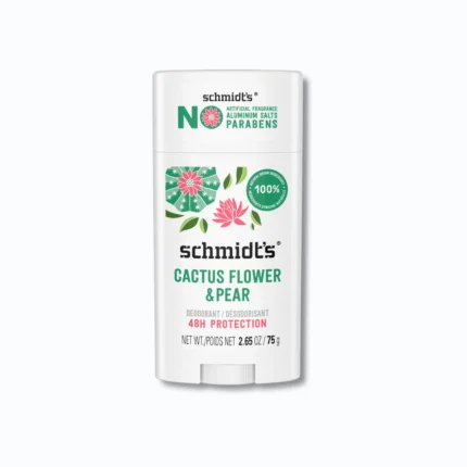 schmidts deodorant cactus flower & pear 2.65 oz