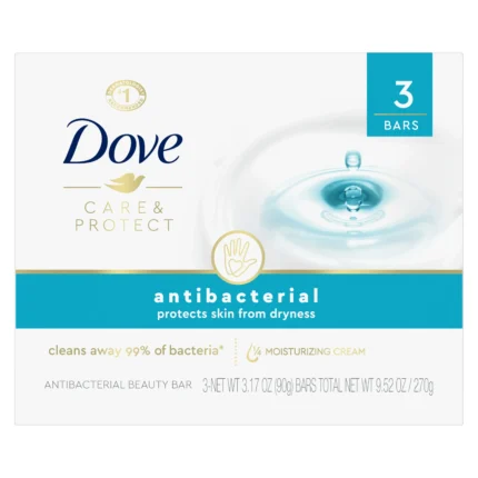 Dove Care & Protect Antibacterial Beauty Bar 3.17 oz 3-Pack