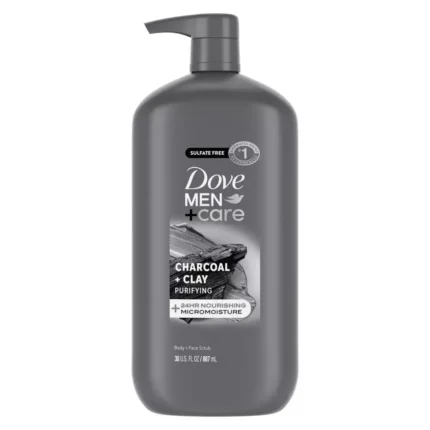 Dove Men Care Charcoal Clay Body Wash 30 oz