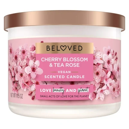 LOVE BEAUTY PLANET BELOVED CANDLE CHERRY BLOSSOM 11.5 OZ