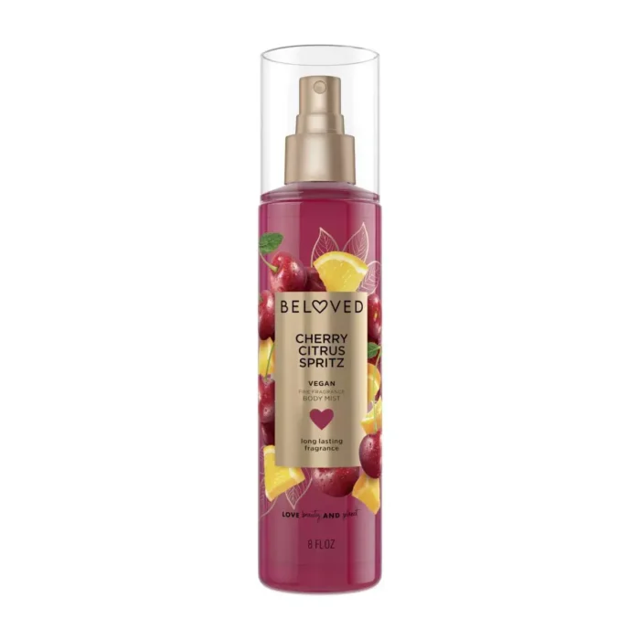 Love Beauty and Planet Beloved Body Mist Cherry Citrus Spritz 8 oz - Image 1
