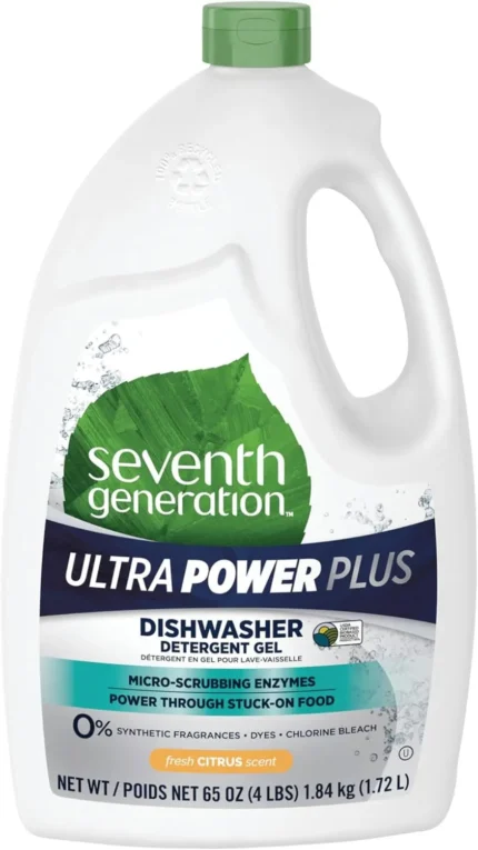 seventh generation dishwasher detergent gel ultra power plus fresh citrus 65oz