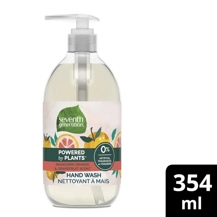 seventh generation liquid hand wash mandarin orange & grapefruit 12 oz