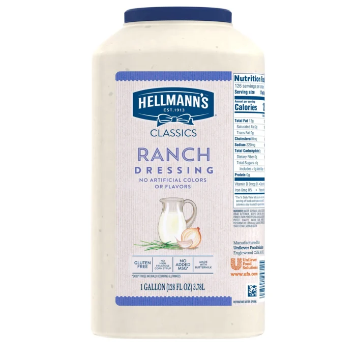 Hellmann's Classic Ranch Dressing 1 Gallon - Image 1