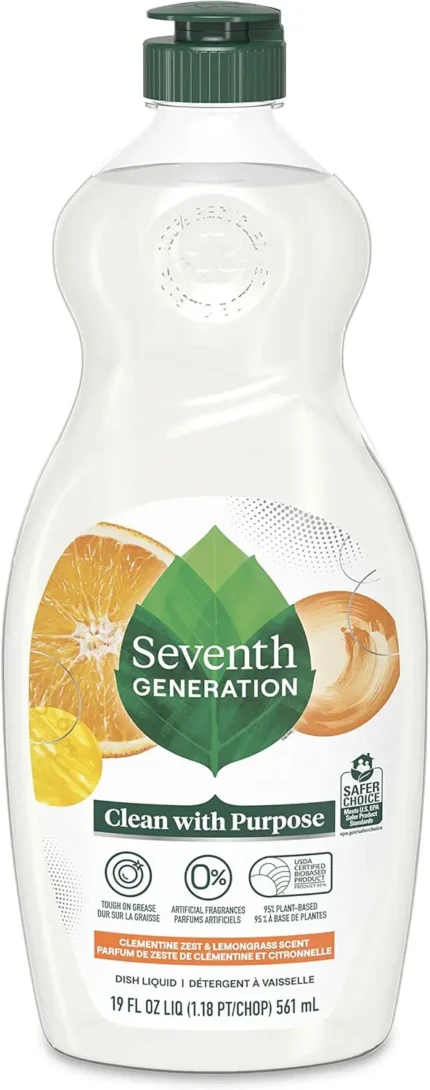 saventh generation hand dish wash clementine zest & lemongrass