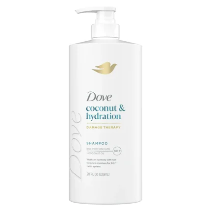 dove shampoo coconut hydration 28oz with pump