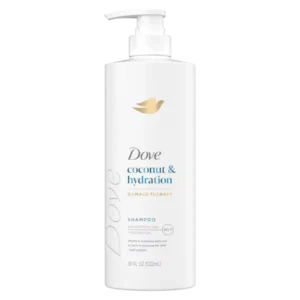 dove shampoo coconut 18 oz with pump